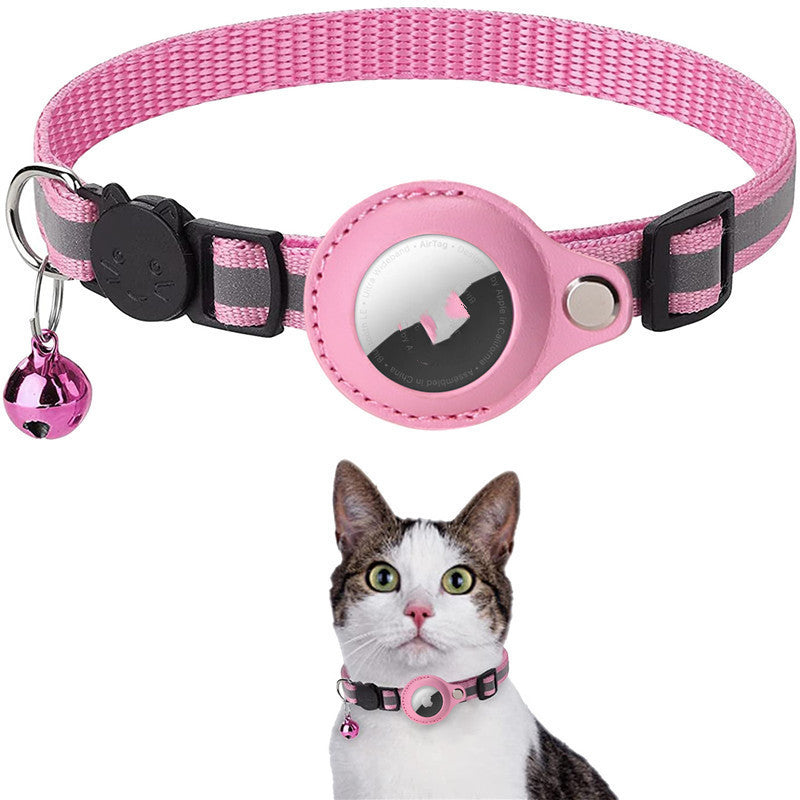 WuffWear Airpote - Sikkerhedshalsbånd til kat med klokke og AirTag-holder