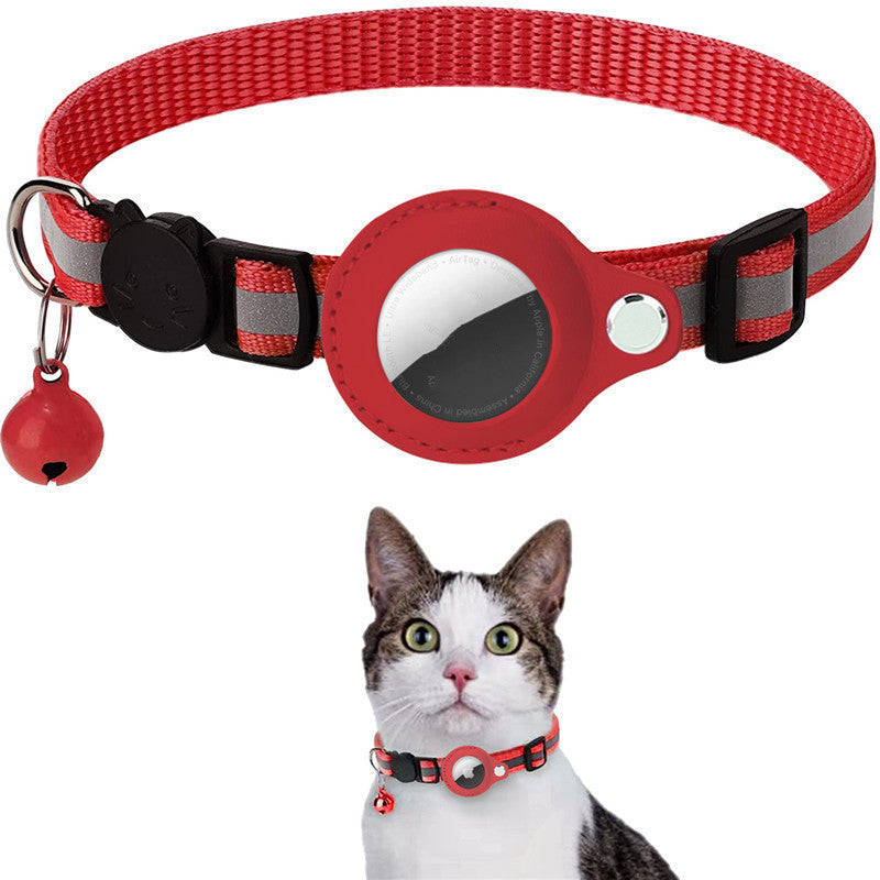 WuffWear Airpote - Sikkerhedshalsbånd til kat med klokke og AirTag-holder