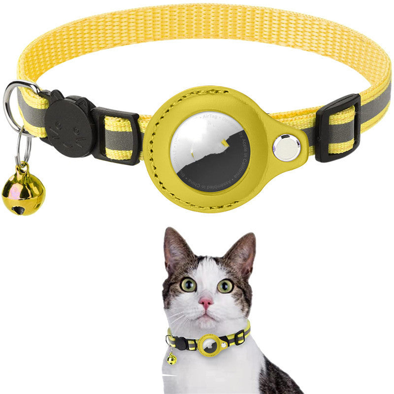 WuffWear Airpote - Sikkerhedshalsbånd til kat med klokke og AirTag-holder