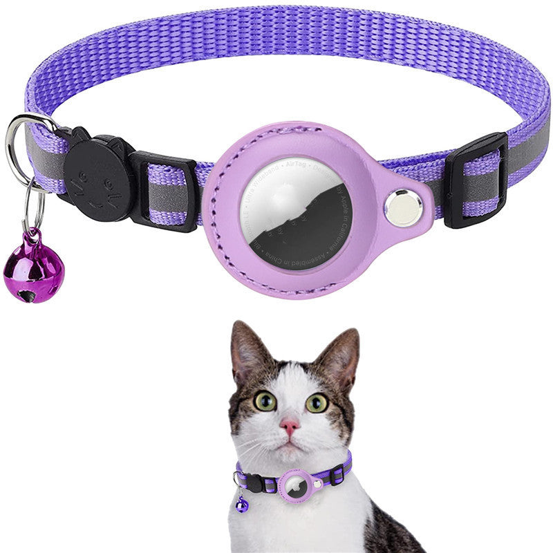WuffWear Airpote - Sikkerhedshalsbånd til kat med klokke og AirTag-holder