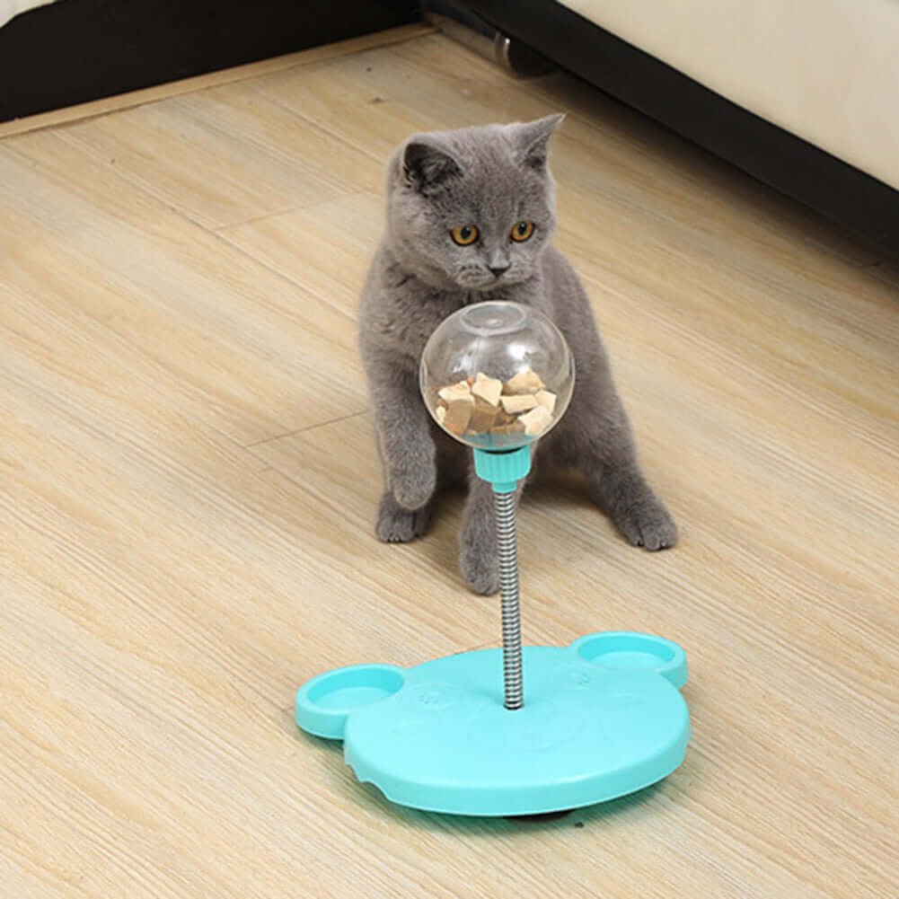 Interaktiv Foderbold til Katte - Selvspillende Tumbler Legetøj med Snackdispenser