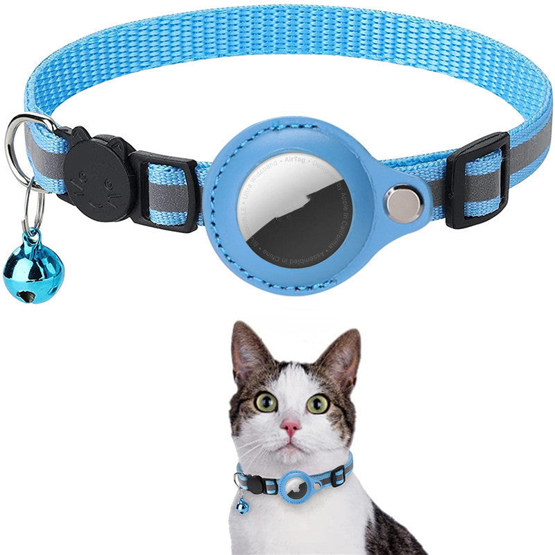 WuffWear Airpote - Sikkerhedshalsbånd til kat med klokke og AirTag-holder