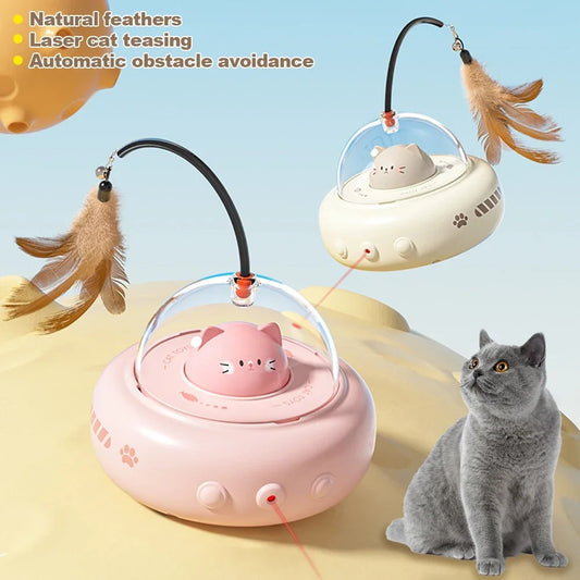 WuffWear UFO KatteLeg – Interaktiv Fjer &amp; Sjov 🛸🐾