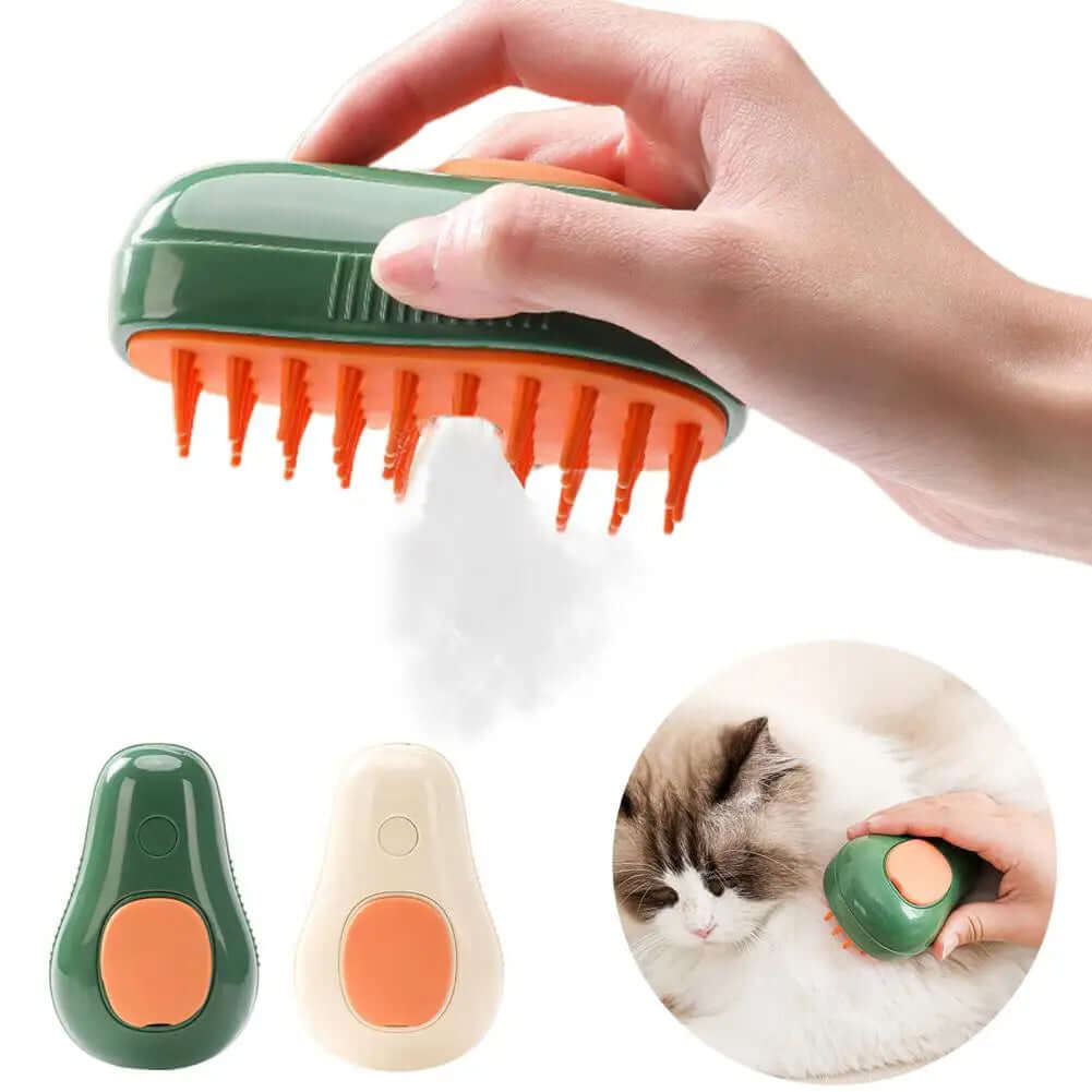 Steamy Cat Brush - Elektrisk Dampbørste til Kat & Hund