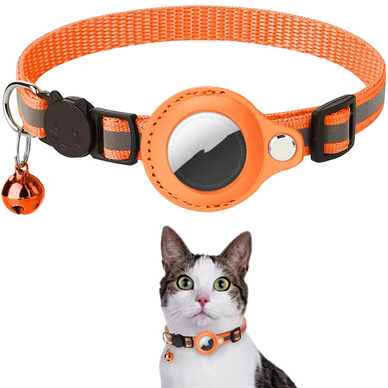 WuffWear Airpote - Sikkerhedshalsbånd til kat med klokke og AirTag-holder