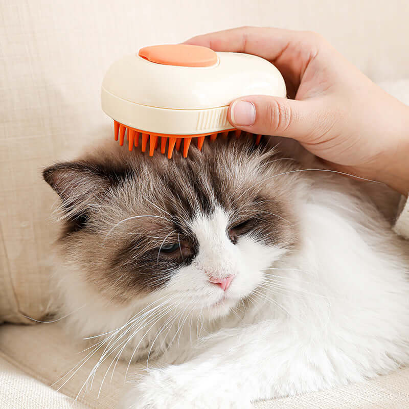 Steamy Cat Brush - Elektrisk Dampbørste til Kat & Hund