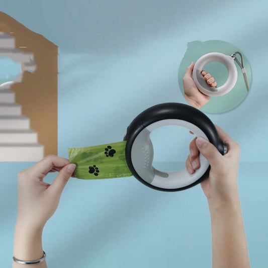 Selvoptrukken Hundesnor med LED-Lys - Automatisk Justerbar