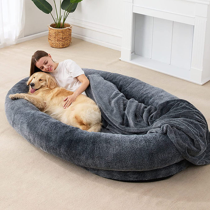 🐾 WuffWear KæmpeHyggeSeng – Til både dig & din bedste ven