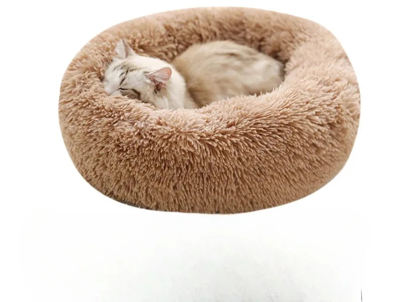 Rund Katteseng - Blød Donut Seng til Katte og Små Hunde