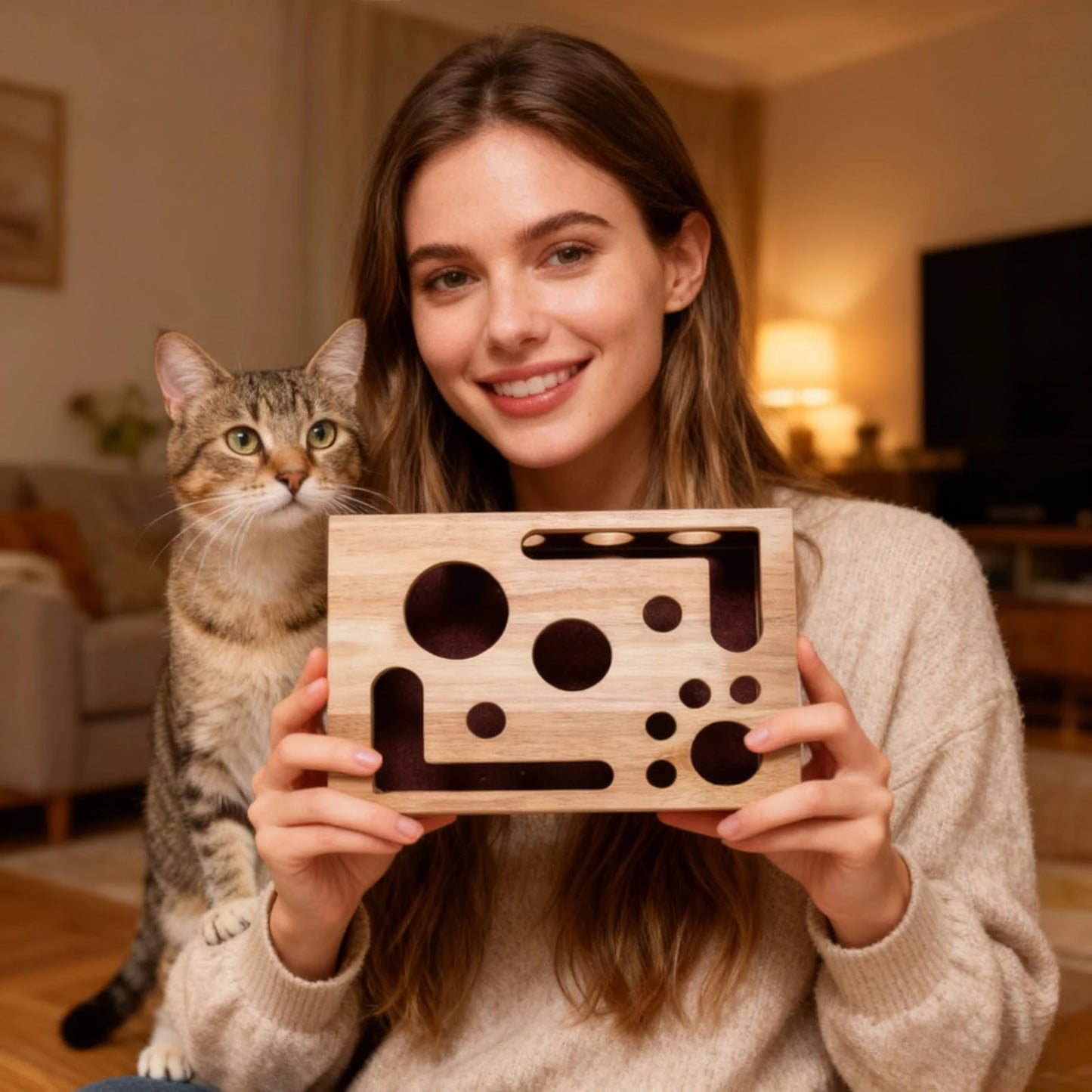 Katte Kradseboks - 2-i-1 Kradse- og Legeboks til Katte
