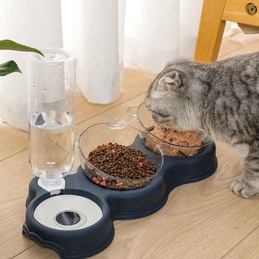 DobbeltSkål med Automatisk Vandispenser