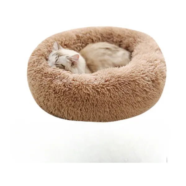 Rund Katteseng - Blød Donut Seng til Katte og Små Hunde