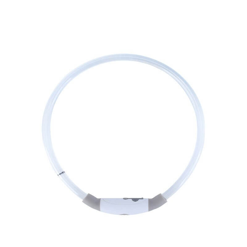 LED Halsbånd - Genopladeligt og Lysende til Hunde, USB-opladeligt LED-halsbånd for hundes sikkerhed og synlighed om natten